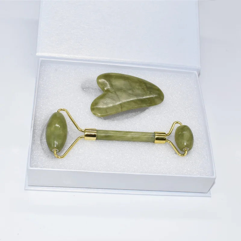 Kit Massageador Facial Jade Roller | Neonix ™