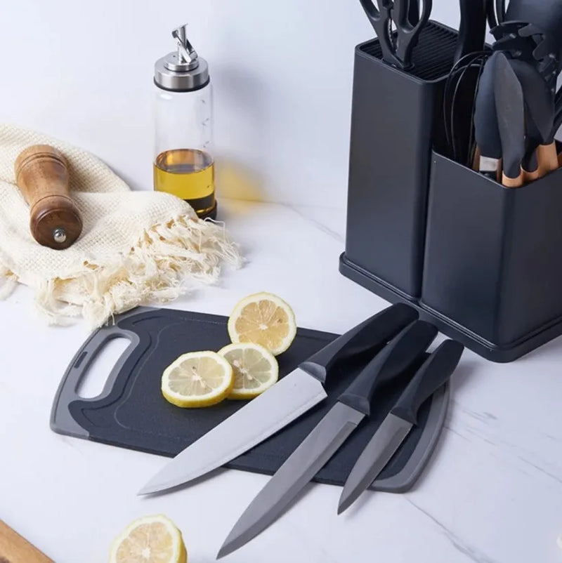 Kit Completo de Utensílios de Cozinha Luxo – 19 Peças | Neonix ™