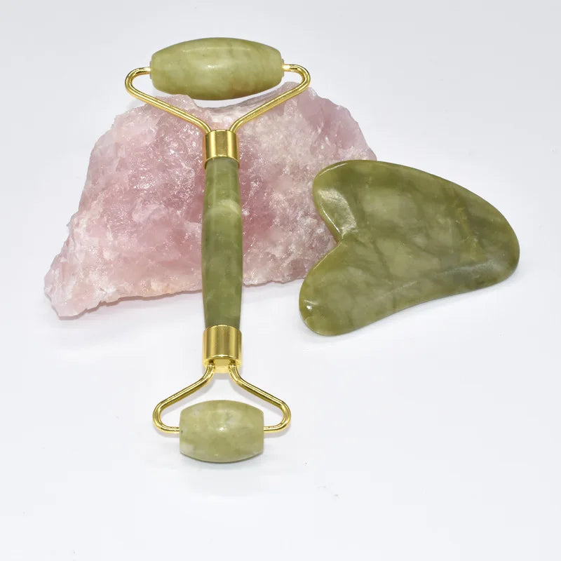 Kit Massageador Facial Jade Roller | Neonix ™