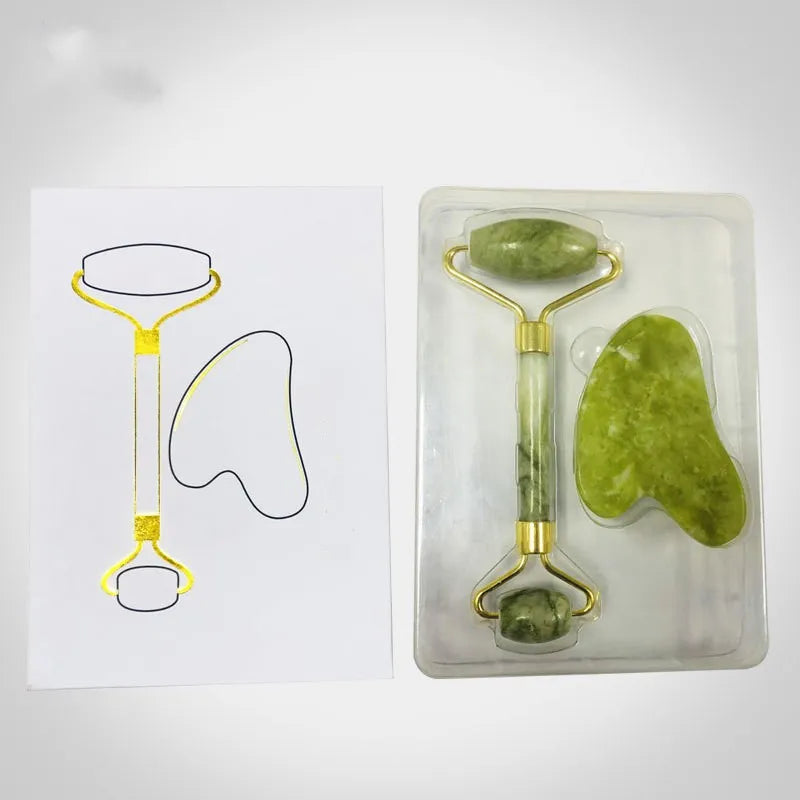 Kit Massageador Facial Jade Roller | Neonix ™