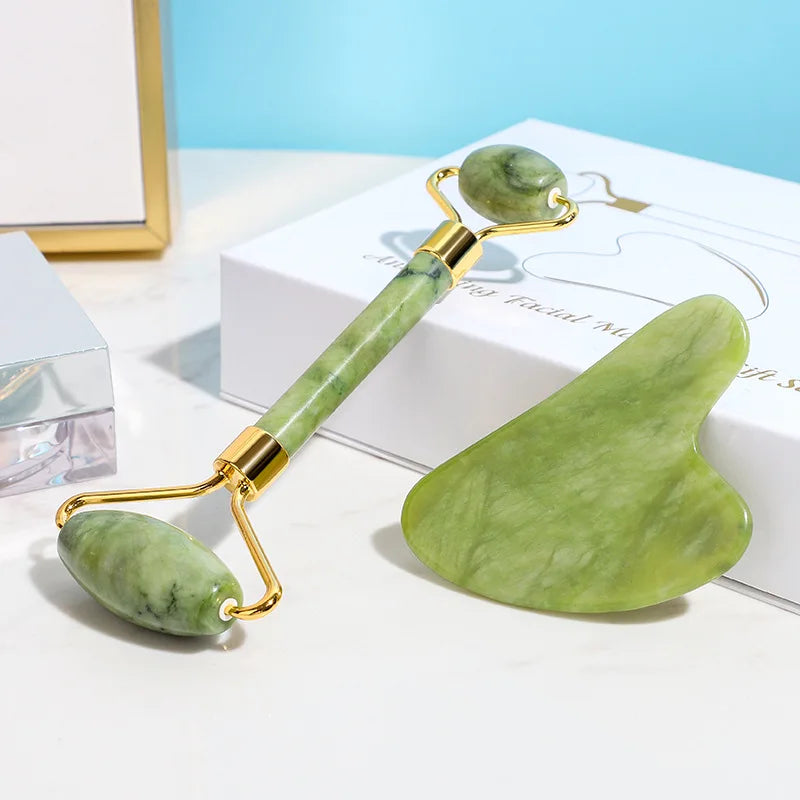 Kit Massageador Facial Jade Roller | Neonix ™