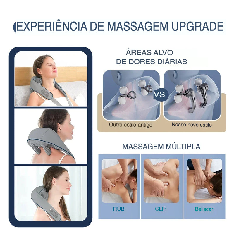 Massageador Multifuncional para Pescoço, Ombros e Costas | Neonix ™
