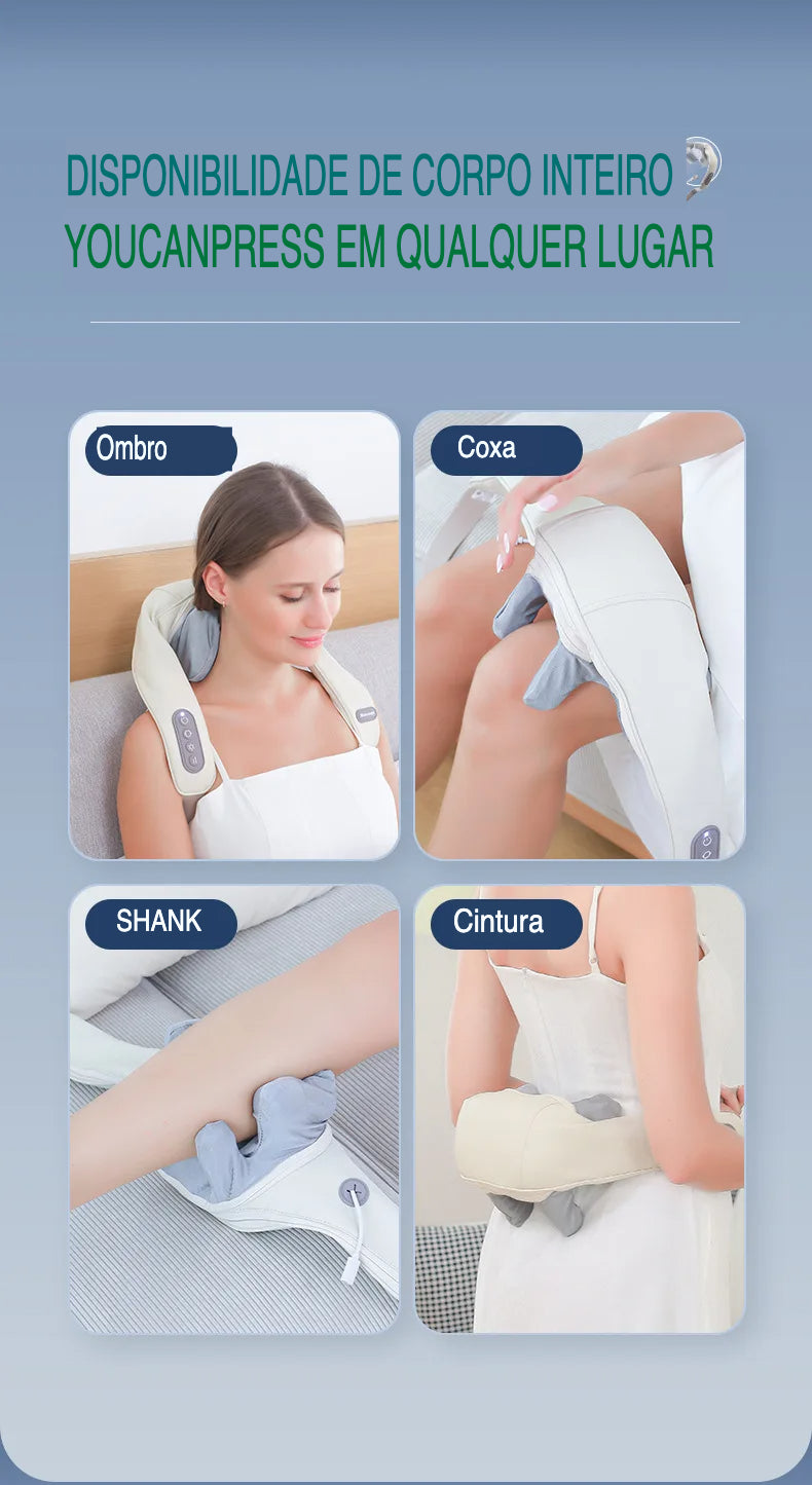 Massageador Multifuncional para Pescoço, Ombros e Costas | Neonix ™