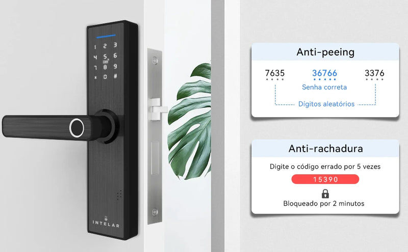 Fechadura Inteligente Tuya com Reconhecimento de Veias da Digital | Neonix ™