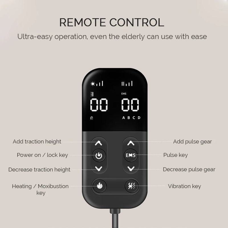Electric Lumbar Traction Massager Vibration Waist Massager Airbag Waist Spine Support Back Massage Machine Waist masajeador