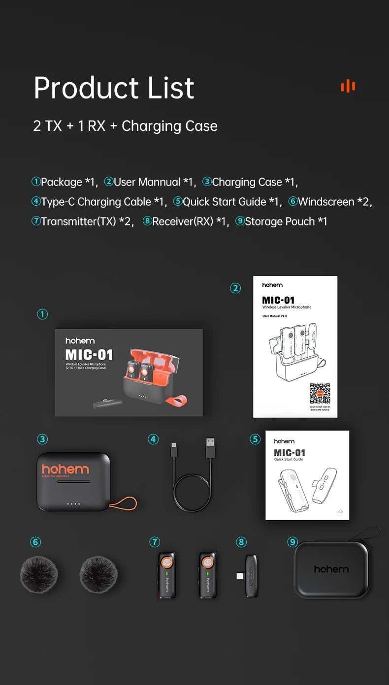 Sistema de Microfone Sem Fio para Gravações Profissionais | Neonix ™