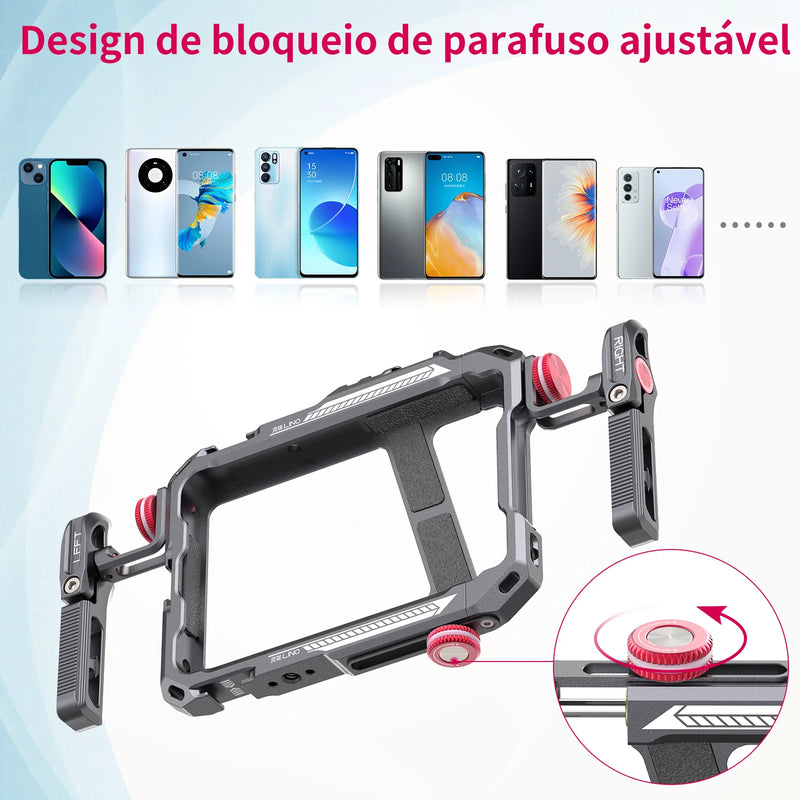 Cage Universal para Smartphone com Case Protetora e Alça Lateral | Neonix ™