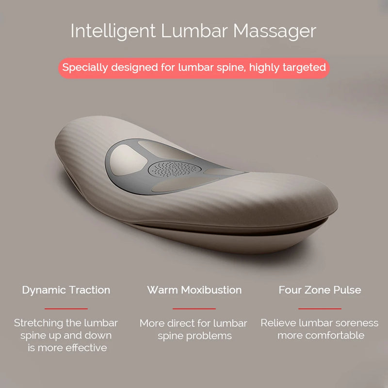 Electric Lumbar Traction Massager Vibration Waist Massager Airbag Waist Spine Support Back Massage Machine Waist masajeador