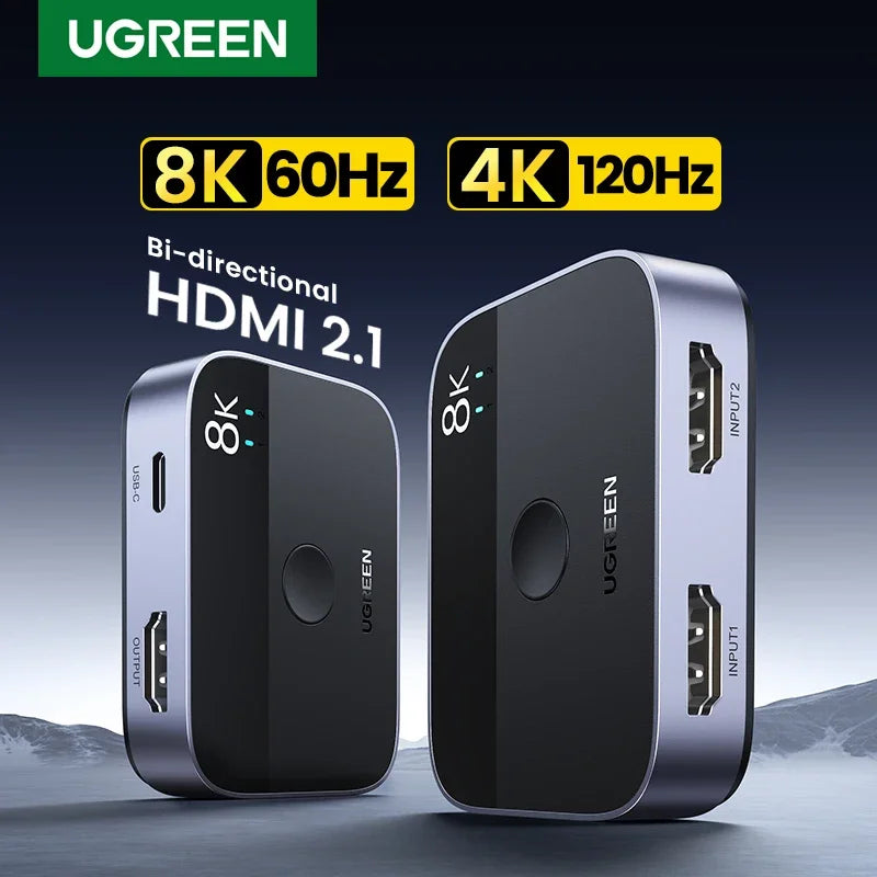 UGREEN – Comutador e Divisor HDMI 8K e 4K de Alta Performance | Neonix ™