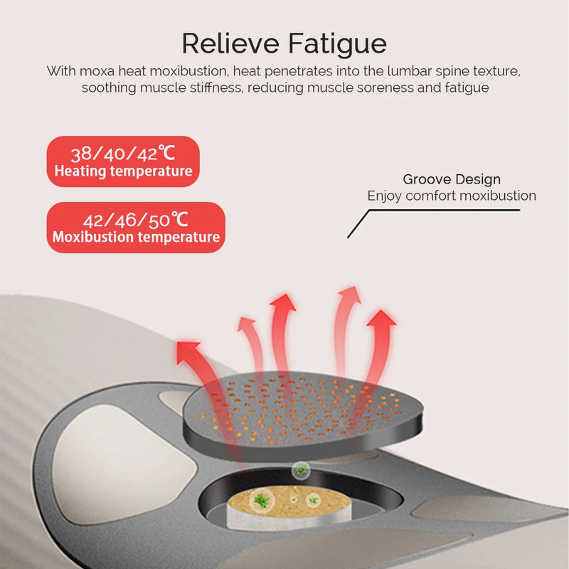 Electric Lumbar Traction Massager Vibration Waist Massager Airbag Waist Spine Support Back Massage Machine Waist masajeador