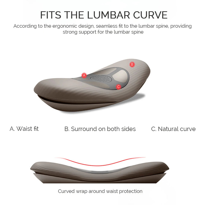 Electric Lumbar Traction Massager Vibration Waist Massager Airbag Waist Spine Support Back Massage Machine Waist masajeador